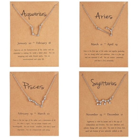 Zodiac Constellations Necklace by Golden Threads … - Picture 3 of 11